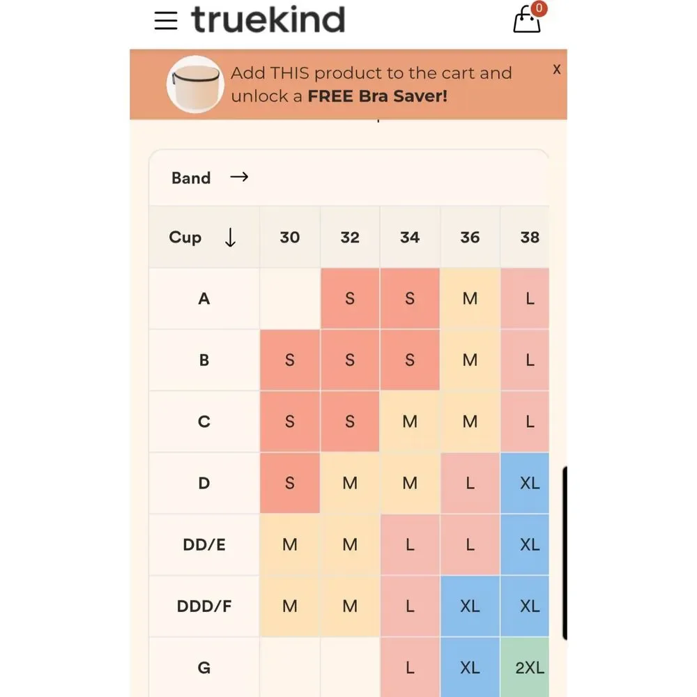 Truekind Beige Daily Confirt wireless Bra Size Medium NEW TAGS - Picture 6 of 7